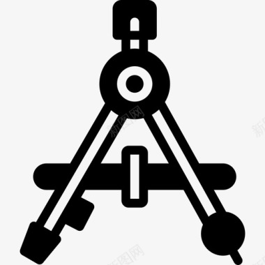 罗盘36号工具实心图标图标
