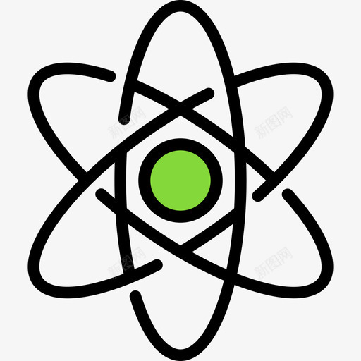 原子科学34线性颜色图标svg_新图网 https://ixintu.com 原子 科学34 线性颜色