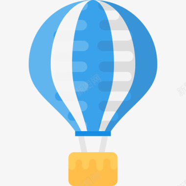 热气球运输50扁平图标图标
