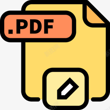 Pdf文件颜色线颜色图标图标