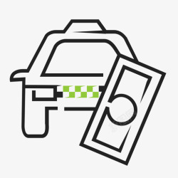 途步旅行出租车汽车优步图标高清图片