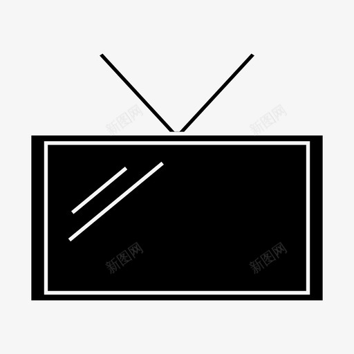 电视电子手表图标svg_新图网 https://ixintu.com 办公字形 手表 电子 电视 观看