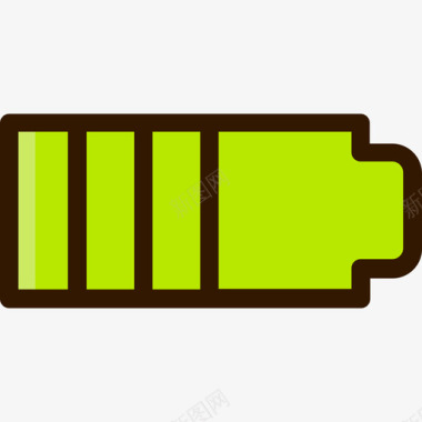 电池移动应用程序5线性颜色图标图标