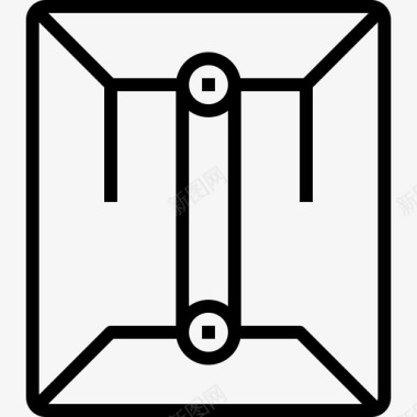 信封商务系列7直线图标图标