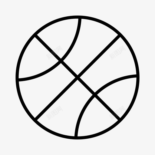 篮球球类运动球图标svg_新图网 https://ixintu.com 球 球类运动 篮球 运动