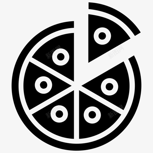 披萨意大利菜意大利披萨图标svg_新图网 https://ixintu.com 意大利披萨 意大利符号字形图标 意大利菜 披萨 披萨片