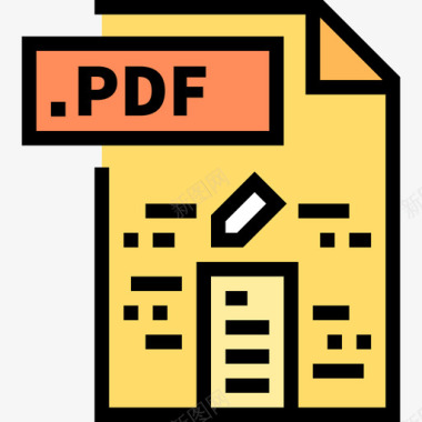 Pdf文件颜色线颜色图标图标