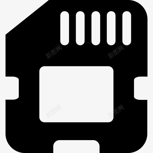 MicroSd计算机6填充图标svg_新图网 https://ixintu.com MicroSd 填充 计算机6