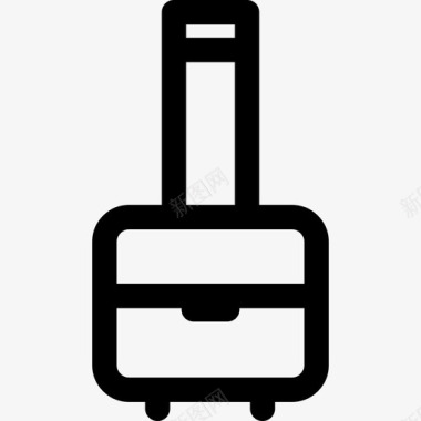 旅行袋旅行76直线图标图标
