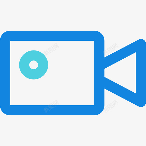 摄像机杂项22线性蓝色图标svg_新图网 https://ixintu.com 摄像机 杂项22 线性蓝色