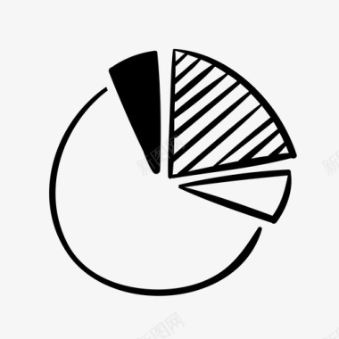 饼图数据财务图标图标