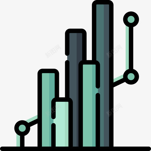 条形图信息图形元素2线性颜色图标svg_新图网 https://ixintu.com 信息图形元素2 条形图 线性颜色