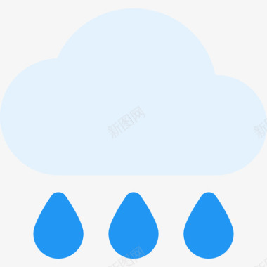 雨97号天气平坦图标图标