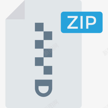 Zip文件文件夹13扁平图标图标