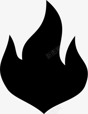 火焰炽热温暖图标图标