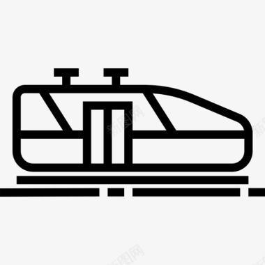火车运输48直线图标图标