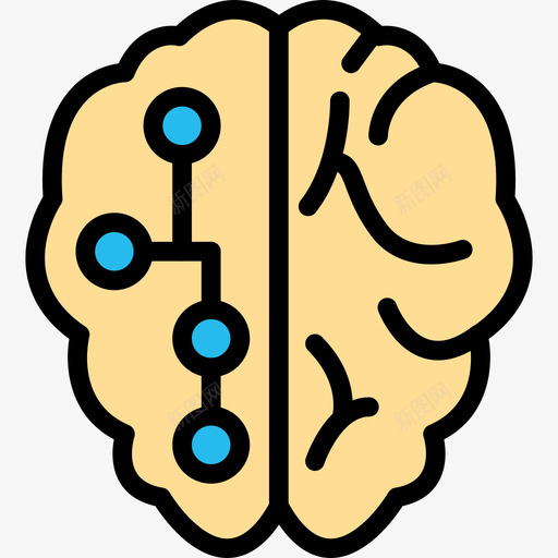大脑科学34线性颜色图标svg_新图网 https://ixintu.com 大脑 科学34 线性颜色