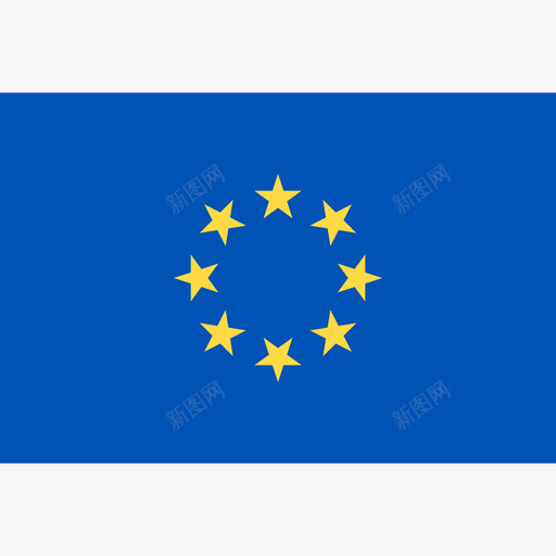 欧盟长方形国家简单旗帜图标svg_新图网 https://ixintu.com 欧盟 长方形国家简单旗帜