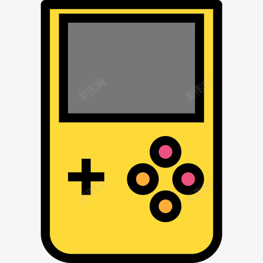 Gameboy游戏19线性颜色图标svg_新图网 https://ixintu.com Gameboy 游戏19 线性颜色