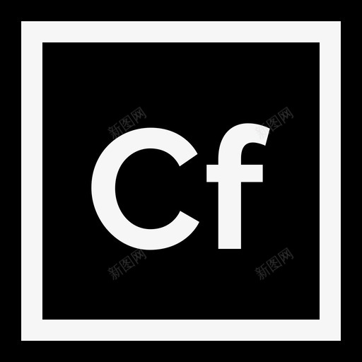 Coldfusionadobe徽标5填充图标svg_新图网 https://ixintu.com Coldfusion adobe徽标5 填充