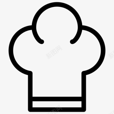 厨师帽玩具餐厅图标图标