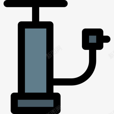 气泵物体17线颜色图标图标