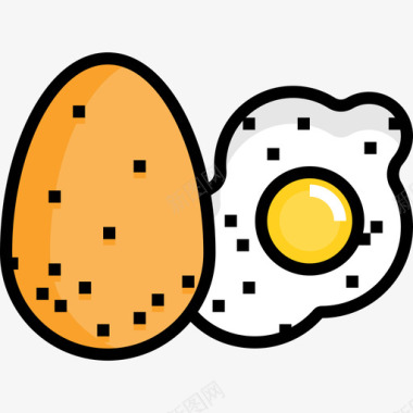 煎蛋健康生活8正色图标图标