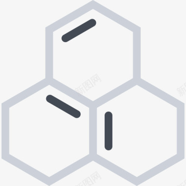 化学空间与科学3平面图标图标