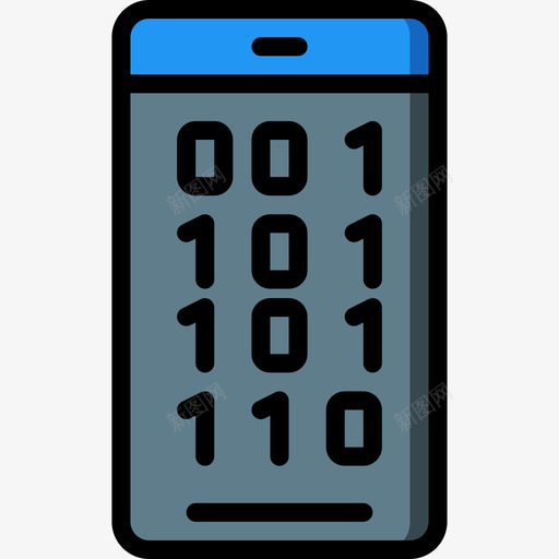 智能手机数据安全10线性颜色图标svg_新图网 https://ixintu.com 数据安全10 智能手机 线性颜色
