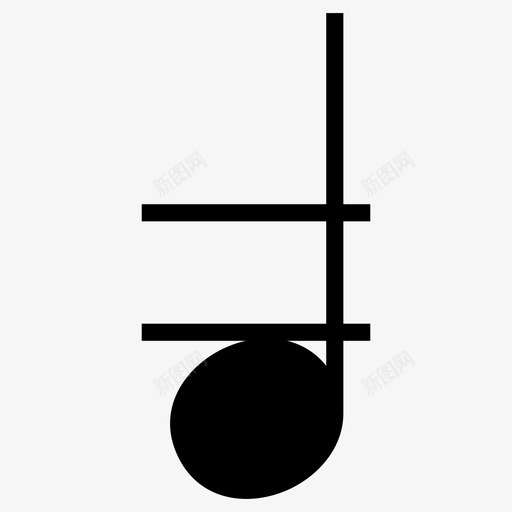 四分音符音乐音符图标svg_新图网 https://ixintu.com 四分音符 节奏 音乐 音符