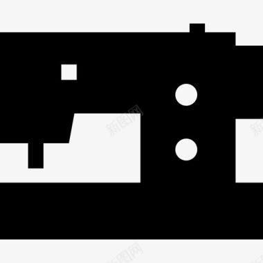 缝纫机缝纫8填充图标图标