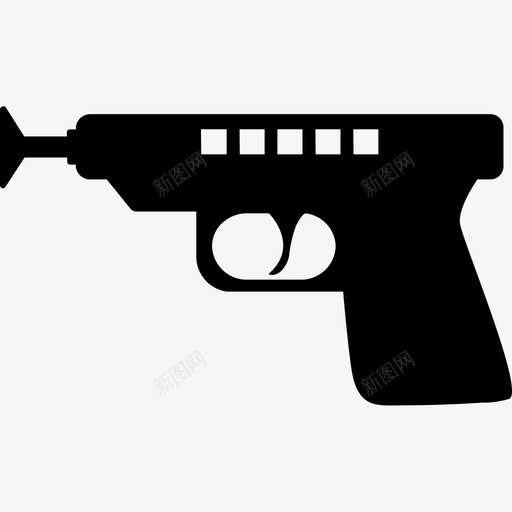 玩具枪游戏武器图标svg_新图网 https://ixintu.com 武器 游戏 玩具枪 男孩实心图标