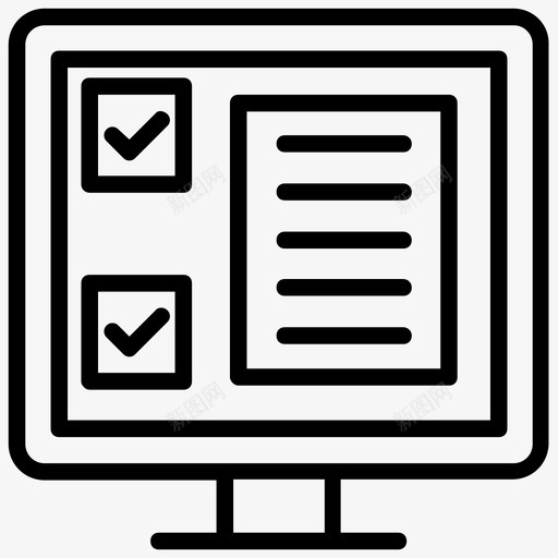 清单议程计算机图标svg_新图网 https://ixintu.com 产品列表 增长黑客线图标 待办事项 清单 计划器 计算机 议程