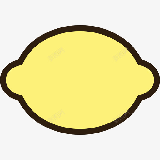 柠檬蔬菜5线颜色图标svg_新图网 https://ixintu.com 柠檬 线颜色 蔬菜5