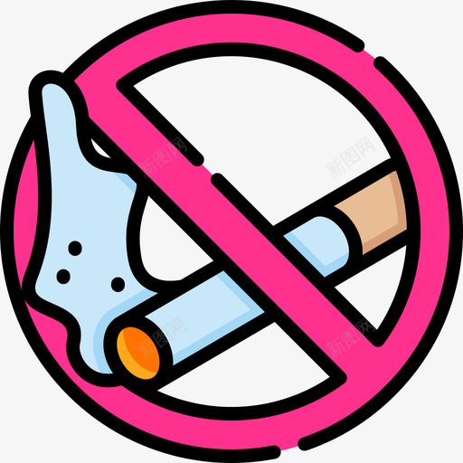 禁止吸烟购物中心16号正色图标svg_新图网 https://ixintu.com 正色 禁止吸烟 购物中心16号