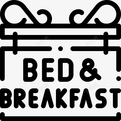 床上早餐直系图标svg_新图网 https://ixintu.com 床上早餐 直系