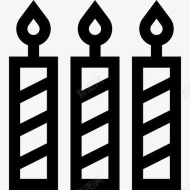 蜡烛41岁生日直系图标图标