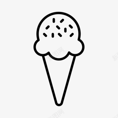 冰淇淋海滩春假图标图标