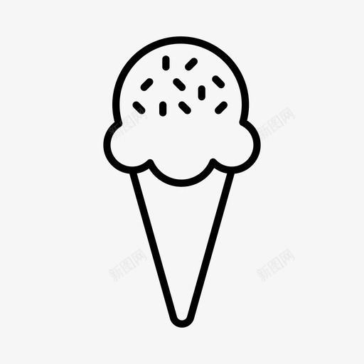冰淇淋海滩春假图标svg_新图网 https://ixintu.com 冰淇淋 春假 暑假 海滩