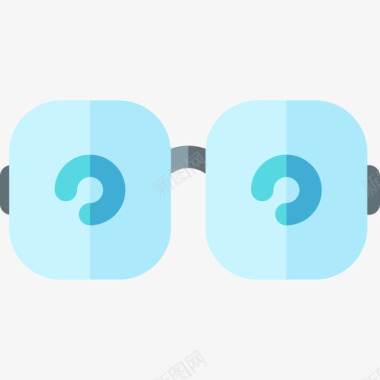 眼镜书呆子11扁平图标图标