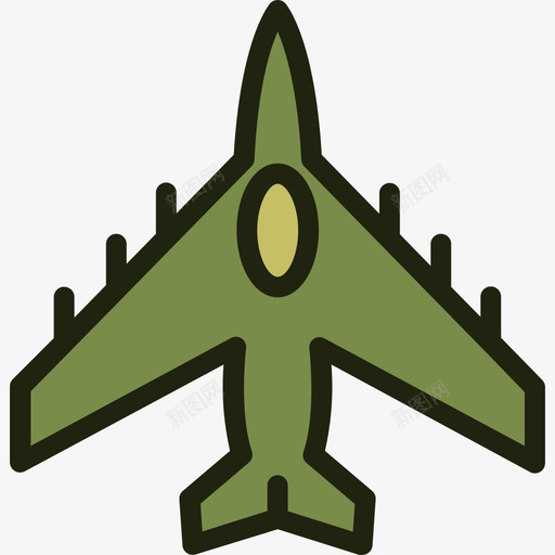 飞机陆军3线性颜色图标svg_新图网 https://ixintu.com 线性颜色 陆军3 飞机