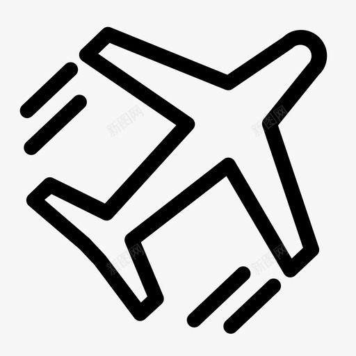 飞机飞行旅行图标svg_新图网 https://ixintu.com 度假 旅行 旅行和度假 汽车 飞机 飞行