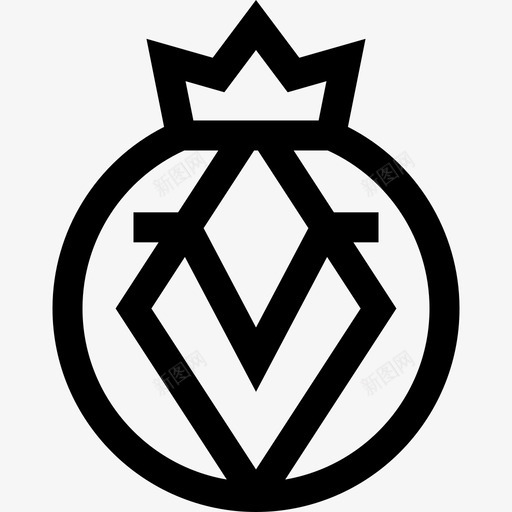 比利亚雷亚尔足球盾牌3直线型图标svg_新图网 https://ixintu.com 比利亚雷亚尔 直线型 足球盾牌3