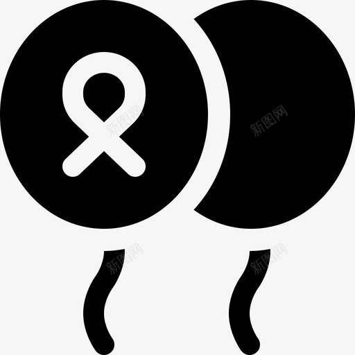 气球世界癌症意识日3充满图标svg_新图网 https://ixintu.com 世界癌症意识日3 充满 气球