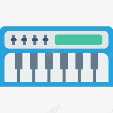键盘音乐音频和视频平板图标图标