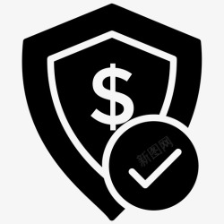 投资安全金融行业股票投资保护年金金融保护图标高清图片