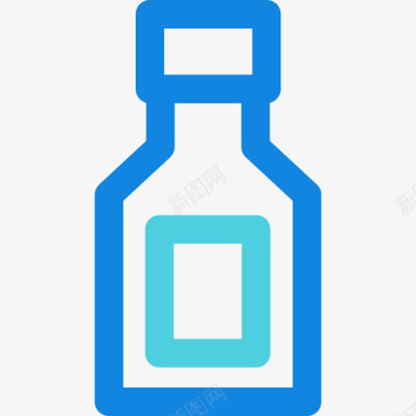 糖浆杂22线状蓝色图标图标