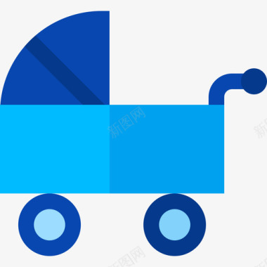 婴儿推车33岁扁平图标图标
