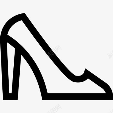 高跟鞋巴黎6码直线型图标图标