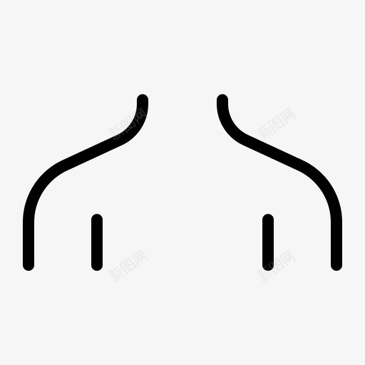 女性肩膀人类颈部图标svg_新图网 https://ixintu.com 人体器官 人类 器官 女性肩膀 颈部